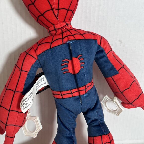 Marvel City Swinging Spider-Man Plush Figure, 14” Soft Super Hero Doll w/ SOUND - Picture 5 of 8